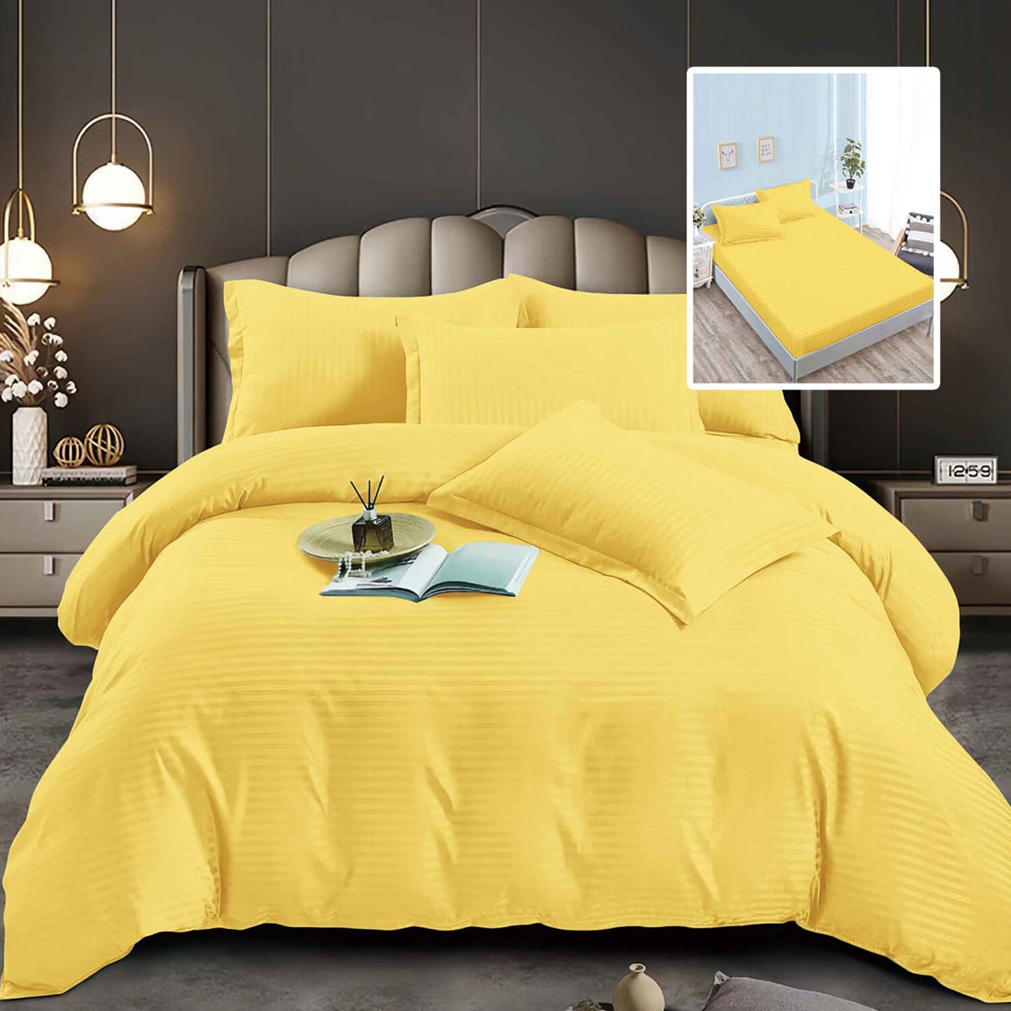 Lenjerie pat damasc-policoton, husă universală 160/180x200 cm