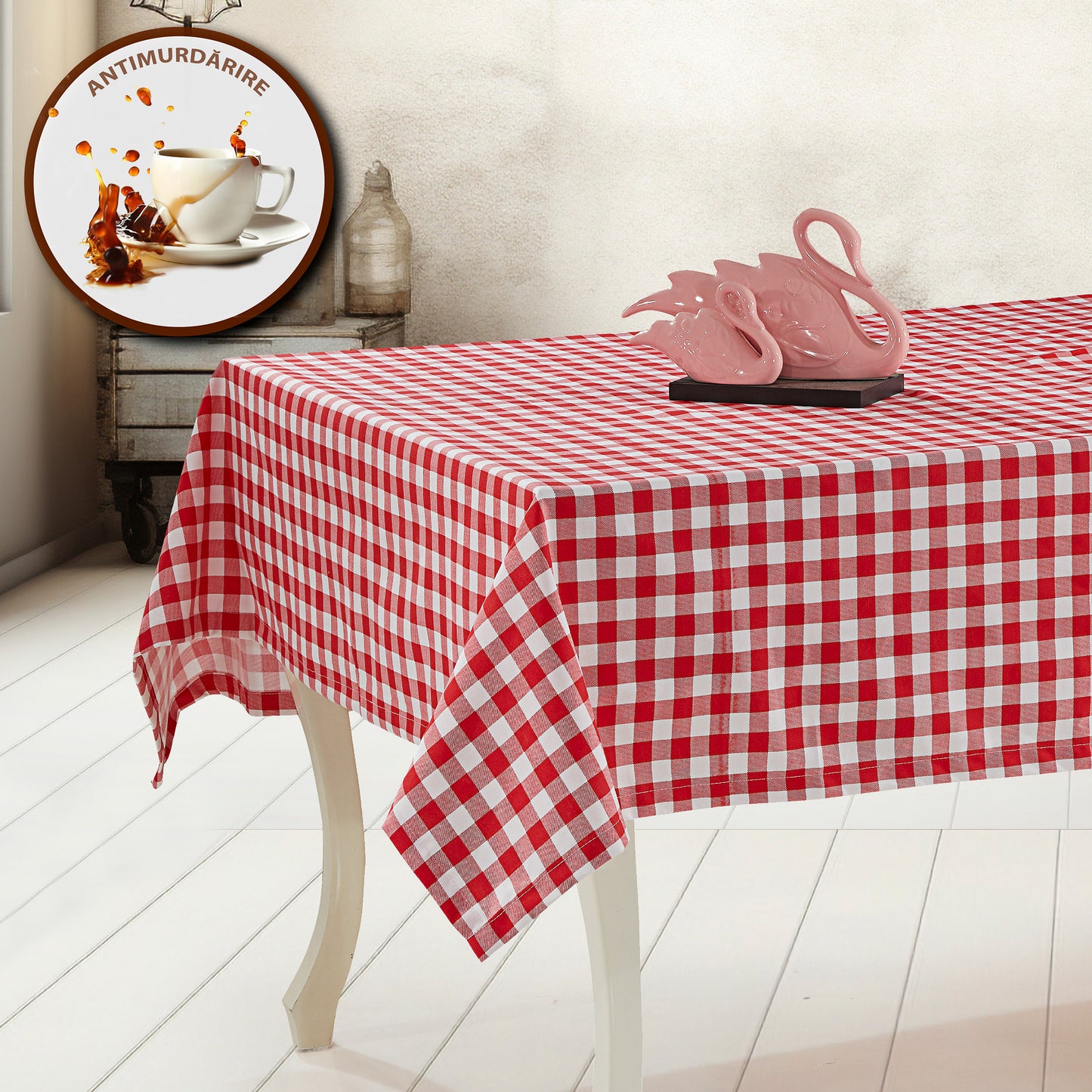 Față de masă antimurdărie, 100% bumbac