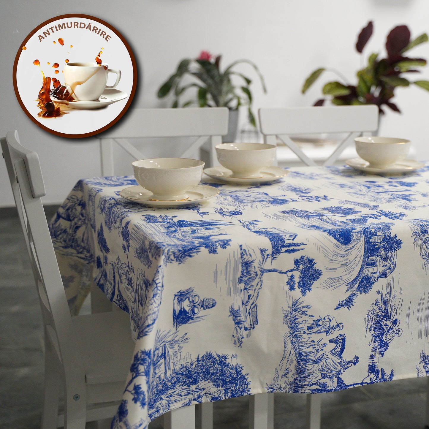 Față de masă antimurdărie, 100% bumbac