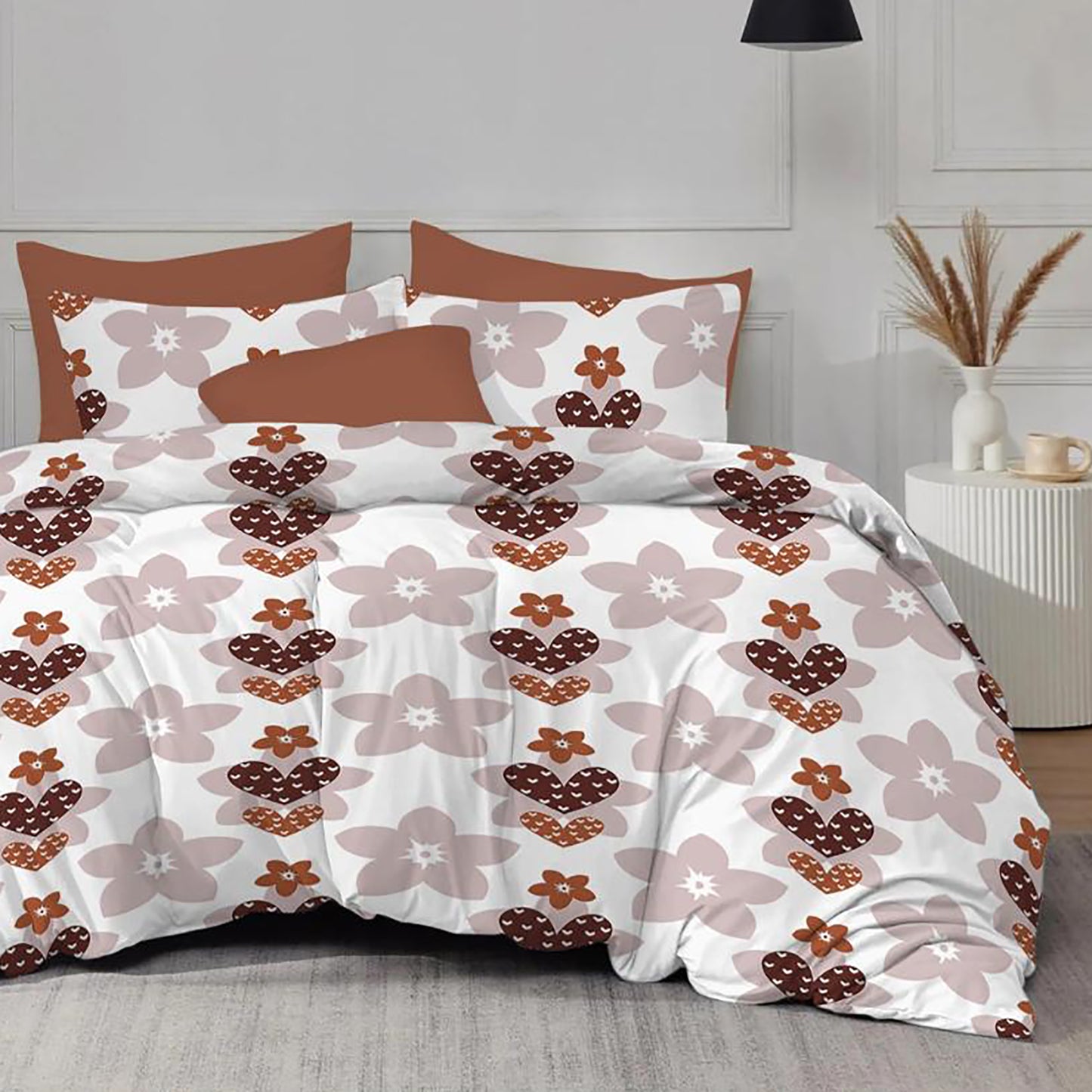 Lenjerie de pat Evolution, 4 piese, maro