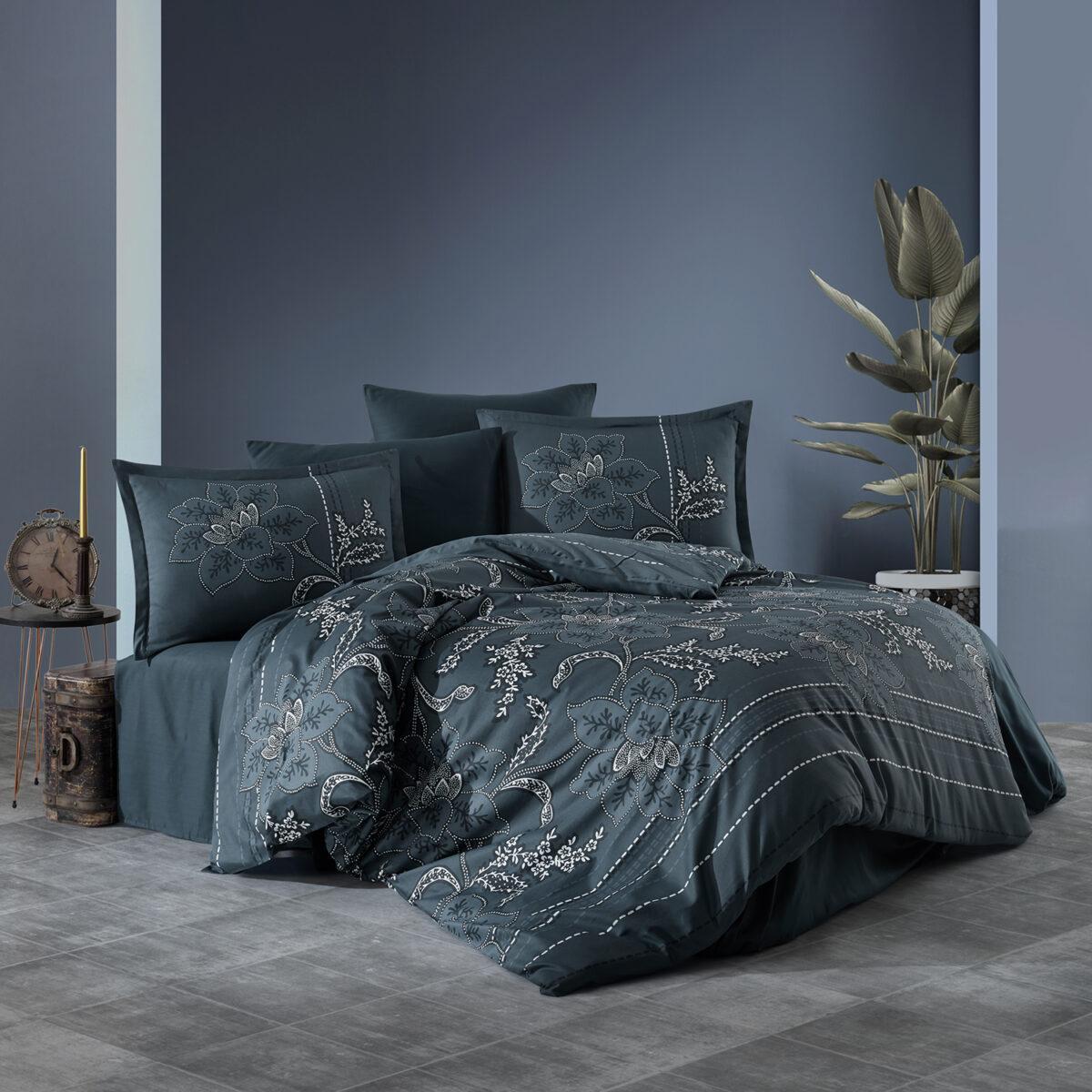 Lenjerie pat bumbac dublu satinat