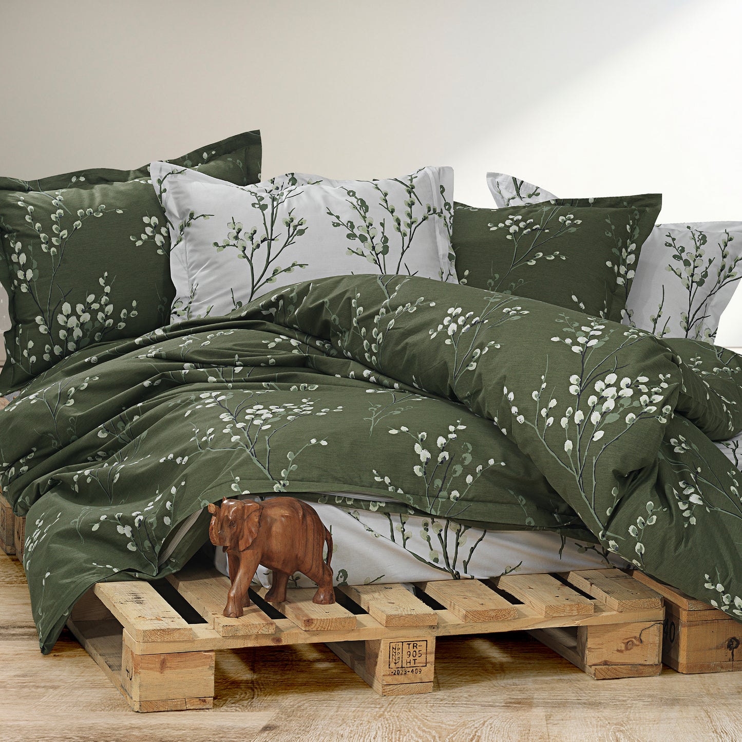 Lenjerie de pat bumbac ranforce, 4 piese