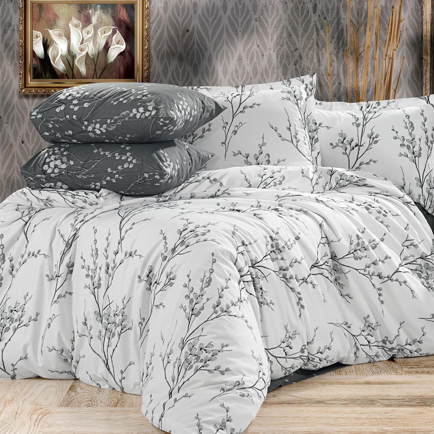 Lenjerie de pat bumbac ranforce, 4 piese