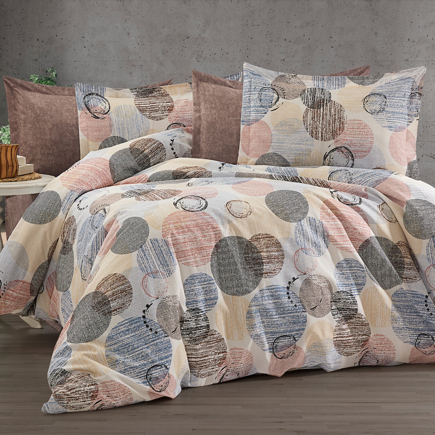 Lenjerie de pat bumbac ranforce, 4 piese