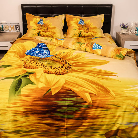 Lenjerie de pat 3D, 4 piese, Ralex