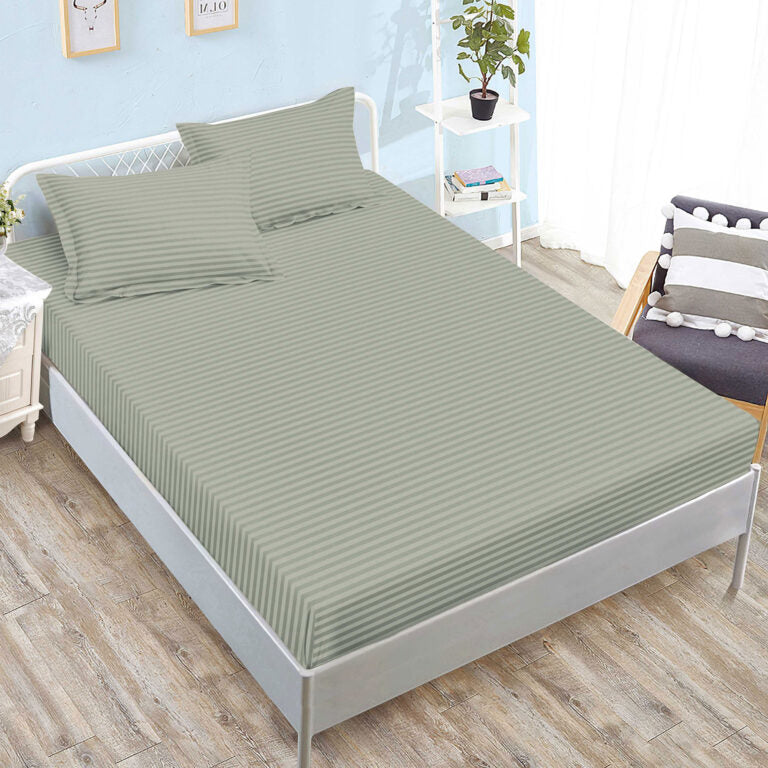 Set husă pat damasc-policoton 160/180x200 cm+2 fețe pernă