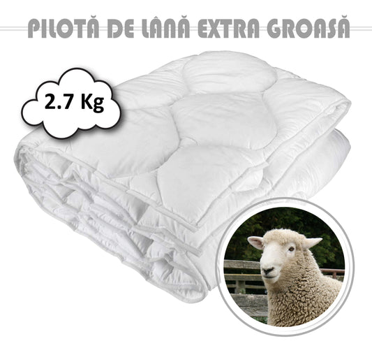 Pilotă din lână si bumbac damasc