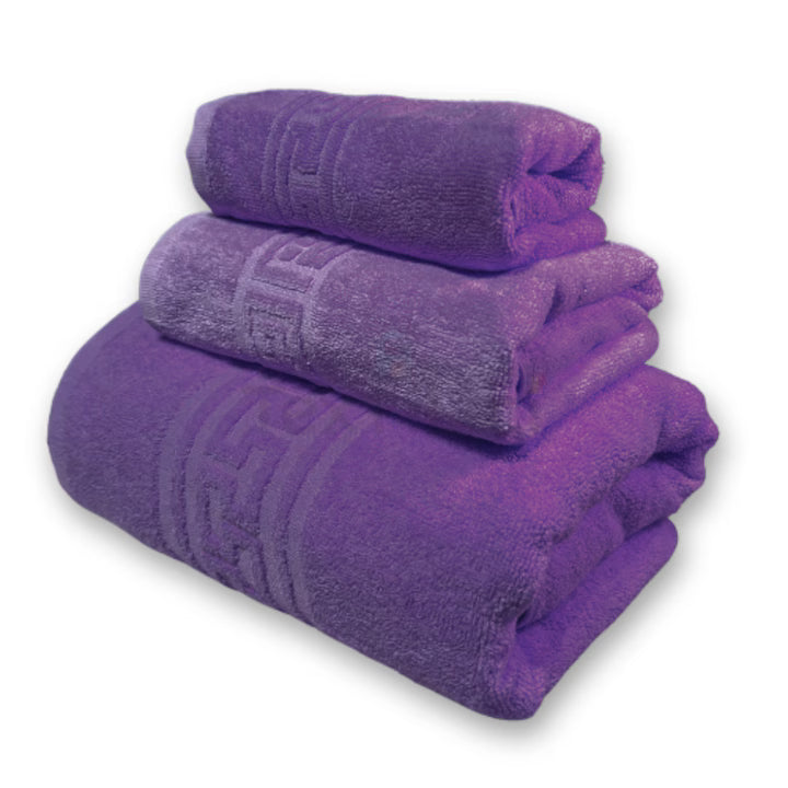 Set 3 prosoape de baie, 30x50, 50x90 și 70x140 cm