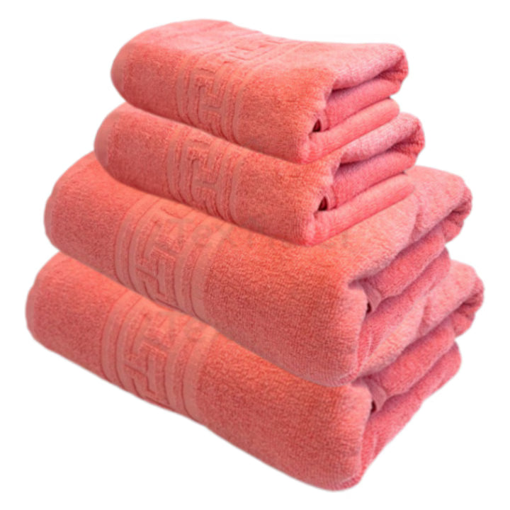 Set 4 prosoape de baie, 50x90 și 70x140 cm