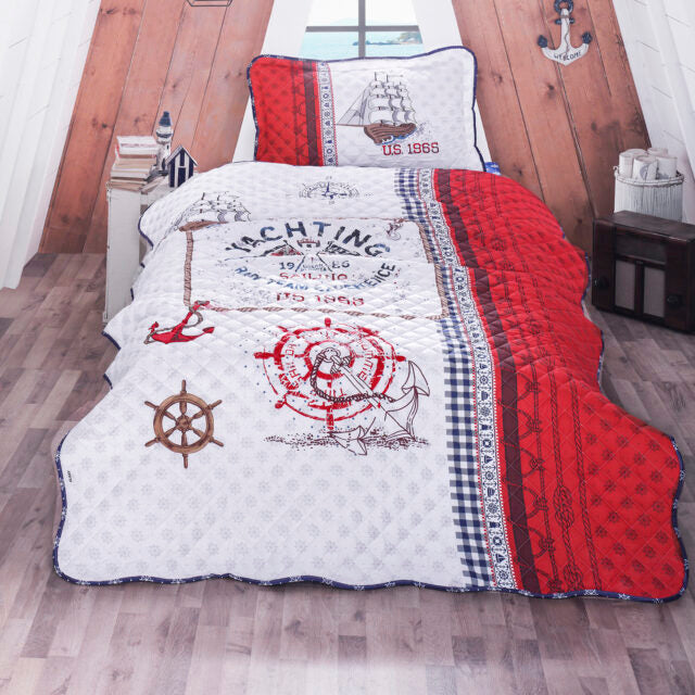 Cuvertură pat o persoană, marinar 2