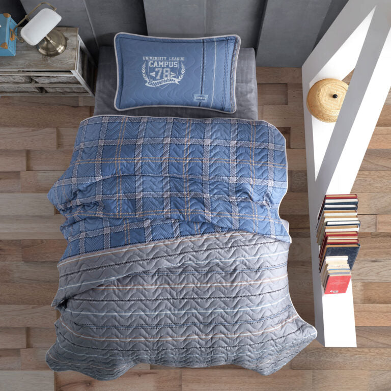 Cuvertură pat o persoană, campus