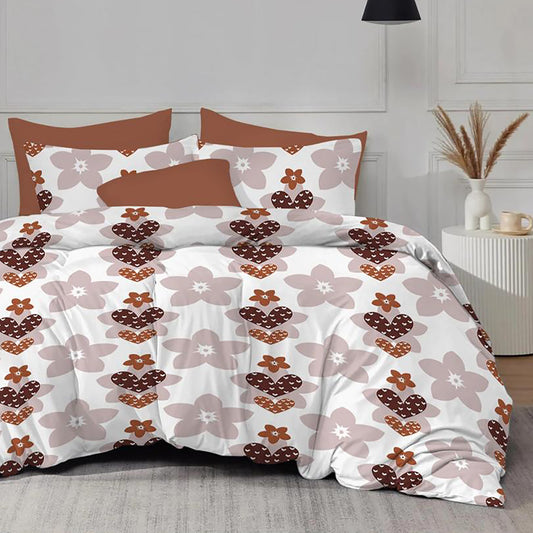 Lenjerie de pat Evolution, 4 piese, maro