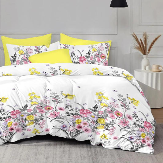 Lenjerie de pat Evolution, 4 piese, grădina cu flori