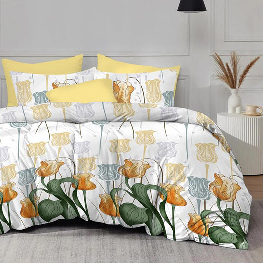 Lenjerie de pat Evolution, 4 piese, lalele