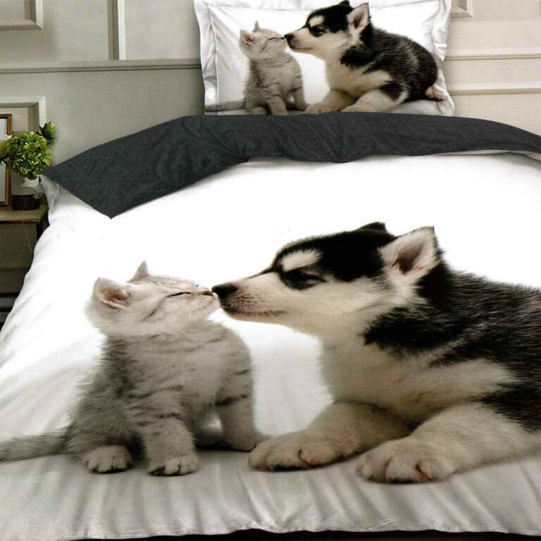 Lenjerie pat 3D, o persoană