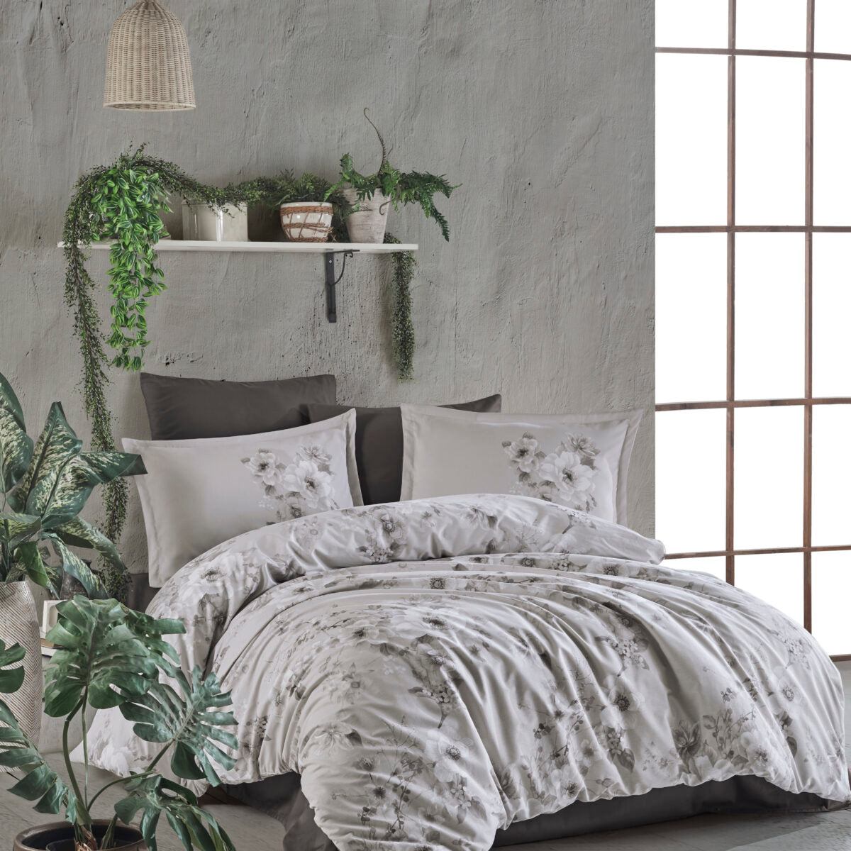 Lenjerie pat bumbac dublu satinat