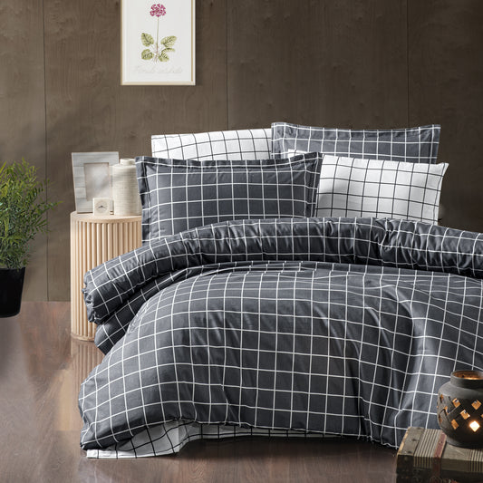 Lenjerie de pat bumbac ranforce, 4 piese