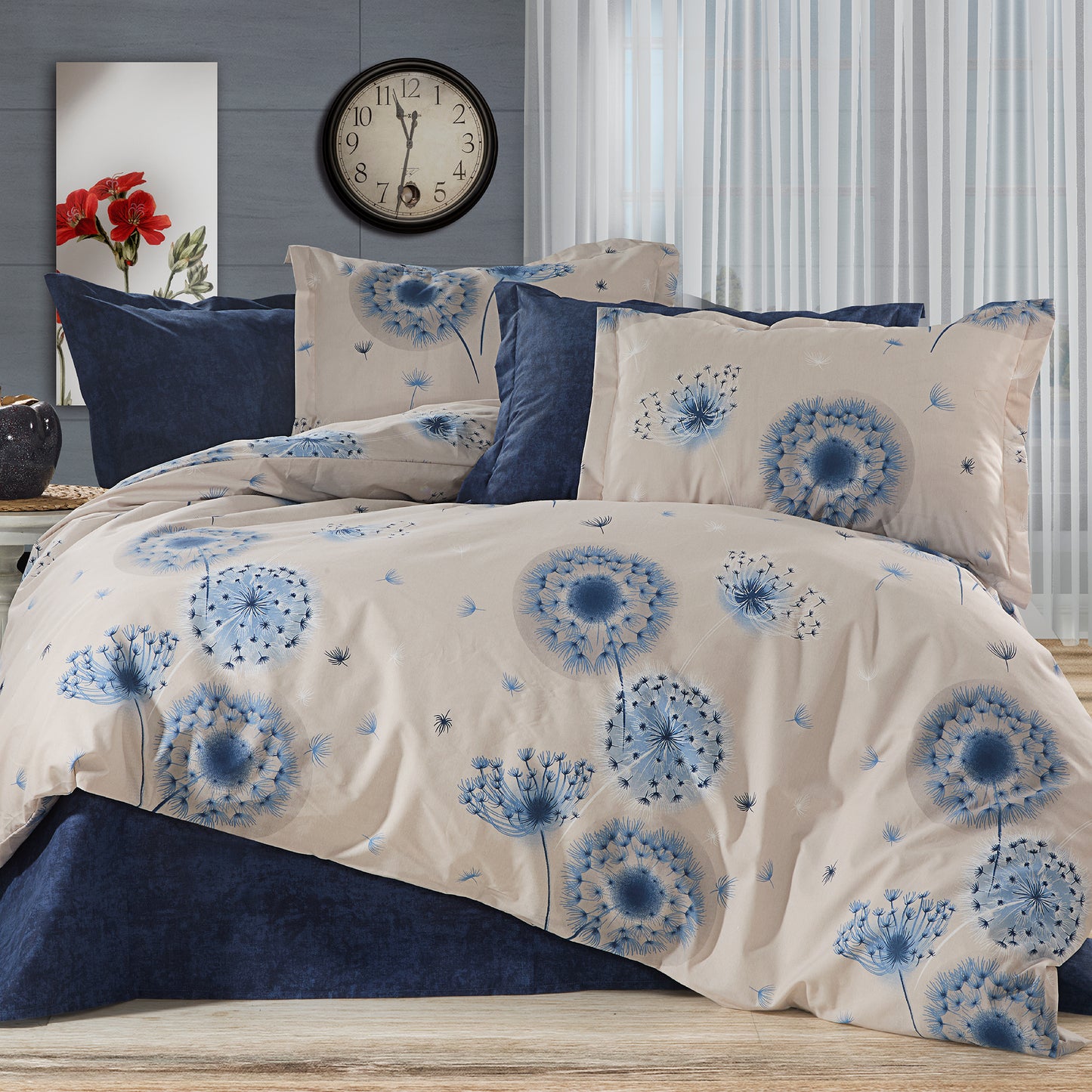 Lenjerie de pat bumbac ranforce, 4 piese