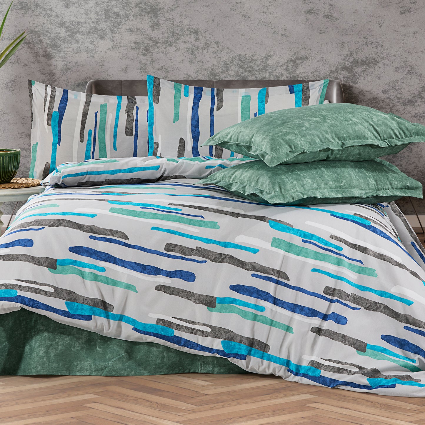 Lenjerie de pat bumbac ranforce, 4 piese