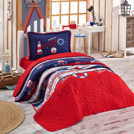 Cuvertură pat o persoană, marinar