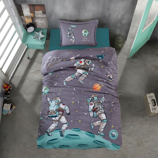 Lenjerie pat 100% bumbac, cosmic