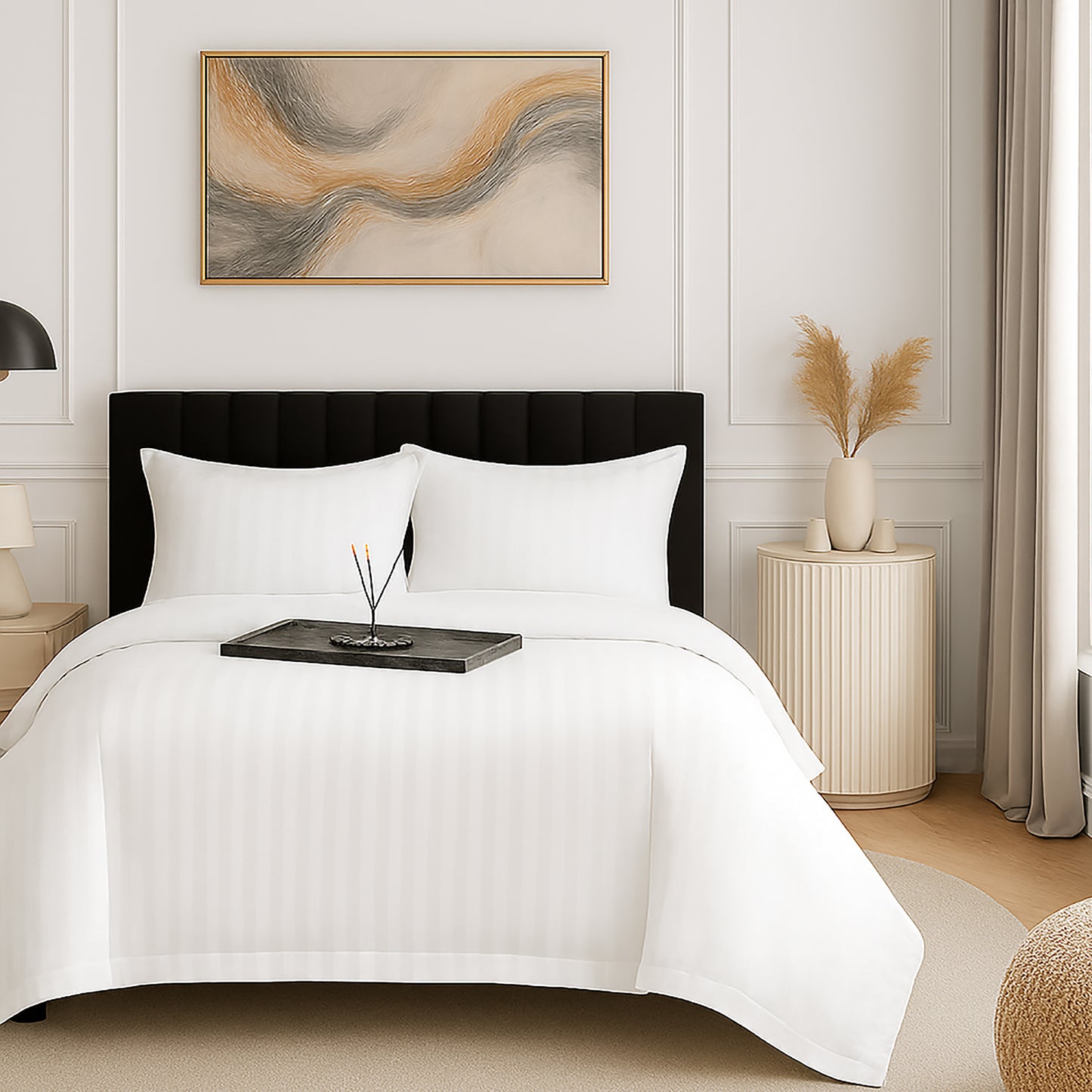 Lenjerie de pat damasc-policoton, 4 piese