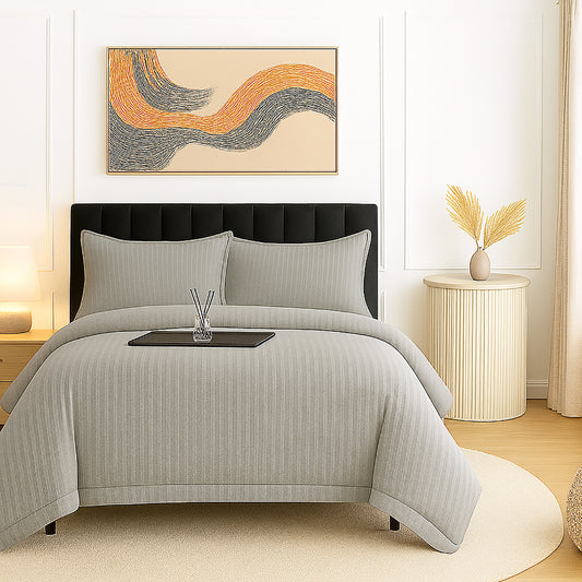 Lenjerie de pat damasc-policoton, 4 piese