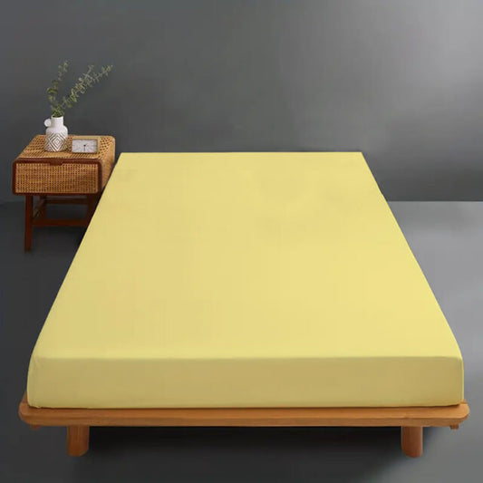 Husă de pat 100% bumbac, galben