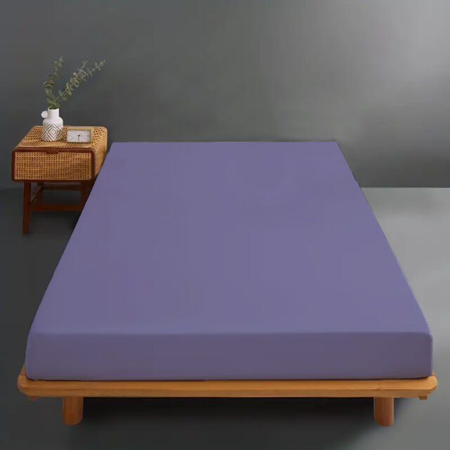 Husă de pat 100% bumbac, mov