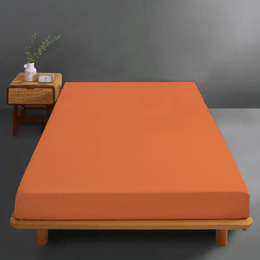 Husă de pat 100% bumbac, portocaliu