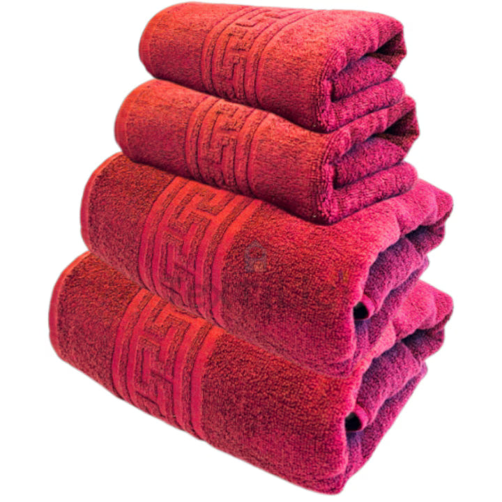 Set 4 prosoape de baie, 50x90 și 70x140 cm