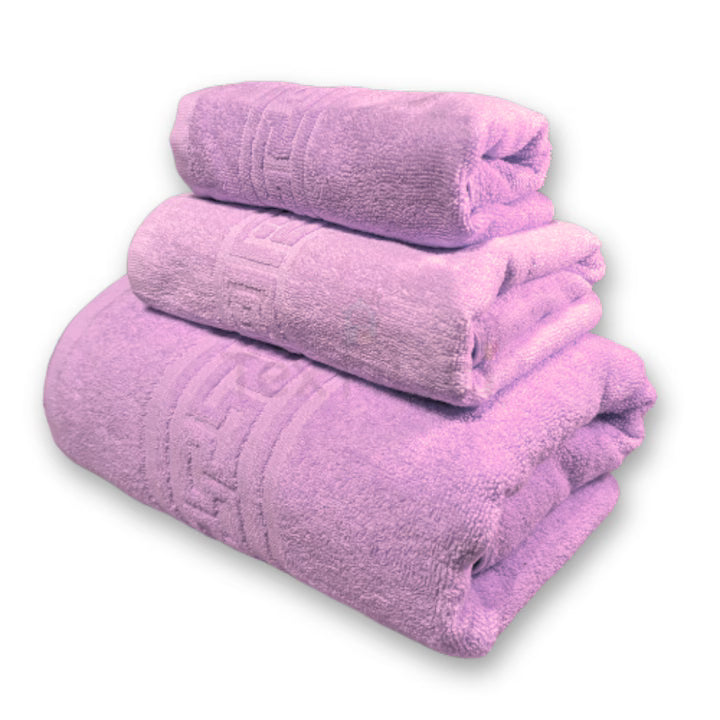 Set 3 prosoape de baie, 30x50, 50x90 și 70x140 cm