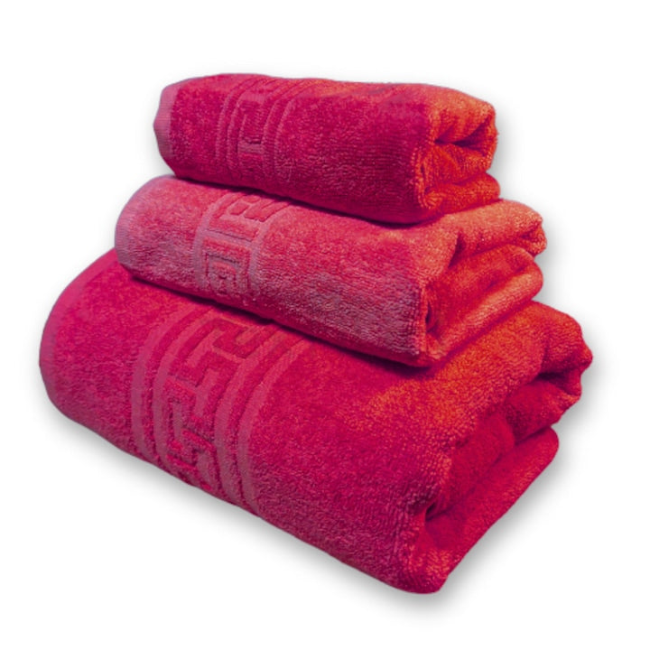 Set 3 prosoape de baie, 30x50, 50x90 și 70x140 cm