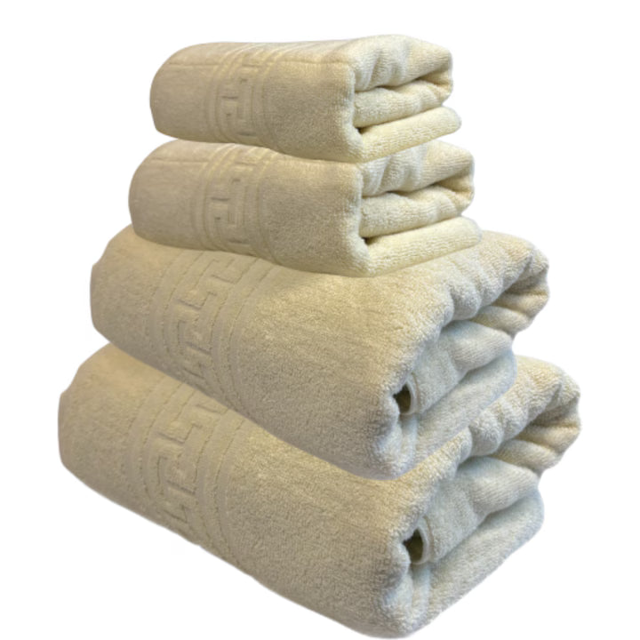 Set 4 prosoape de baie, 50x90 și 70x140 cm