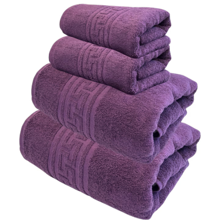 Set 4 prosoape de baie, 50x90 și 70x140 cm