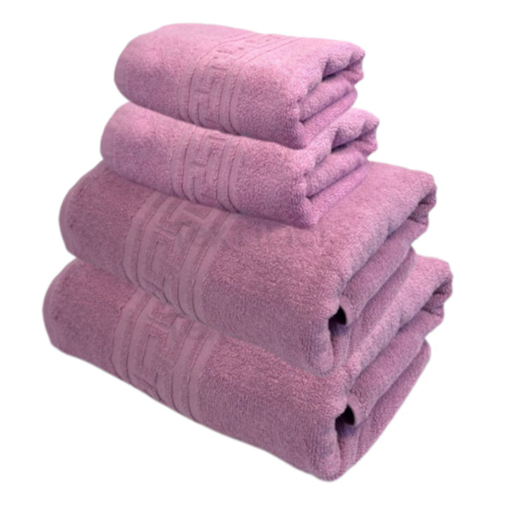 Set 4 prosoape de baie, 50x90 și 70x140 cm