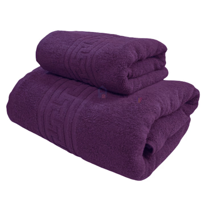 Set 2 prosoape de baie, 50x90 și 70x140 cm