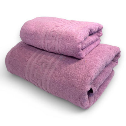 Set 2 prosoape de baie, 50x90 și 70x140 cm