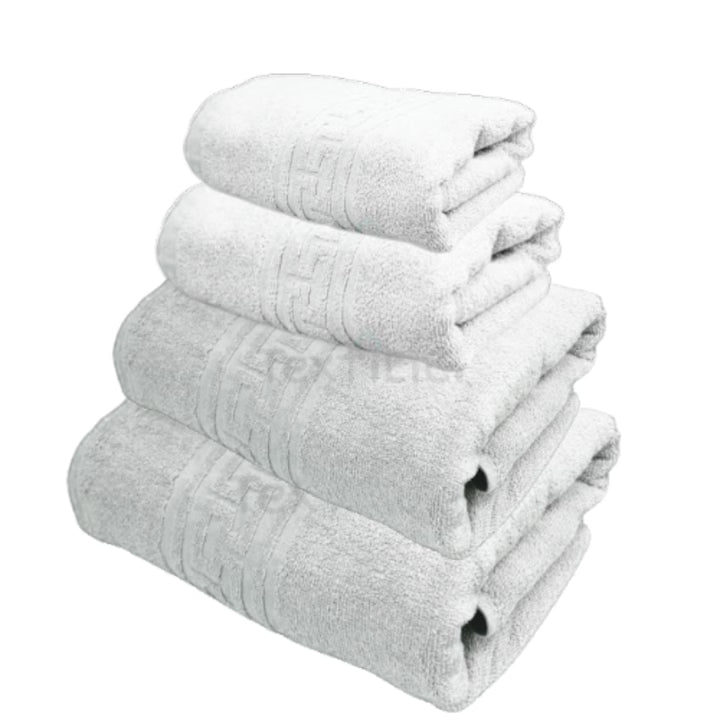 Set 4 prosoape de baie, 50x90 și 70x140 cm