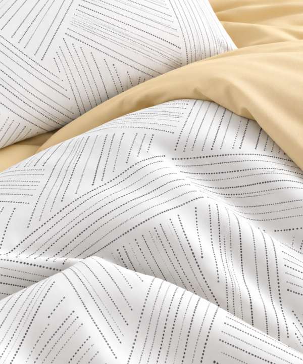 Alternative view of Lenjerie de pat Grădini Dobrogene, 6 piese, două fețe, 100% bumbac percale, galben