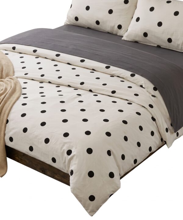 Lenjerie de pat, 4 piese, cearceaf cu elastic universal 160/180 x 200 cm, negru