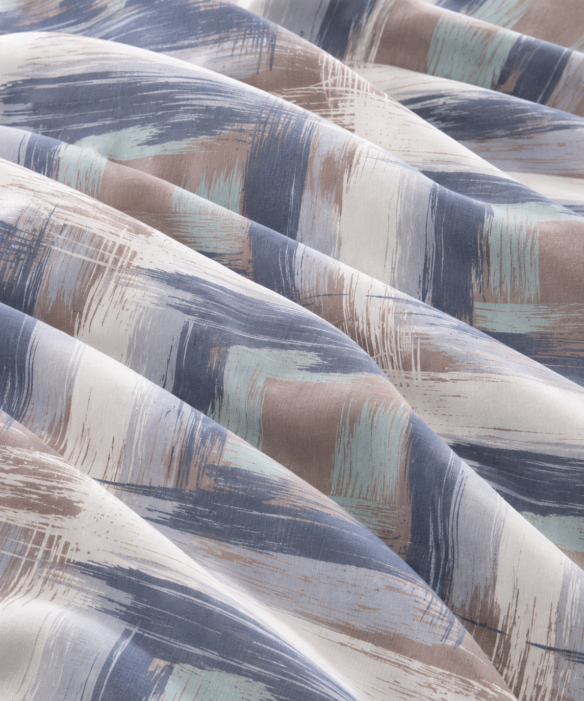 Lenjerie de pat Grădini Dobrogene, 6 piese, două fețe, 100% bumbac percale, maro - imagine 2