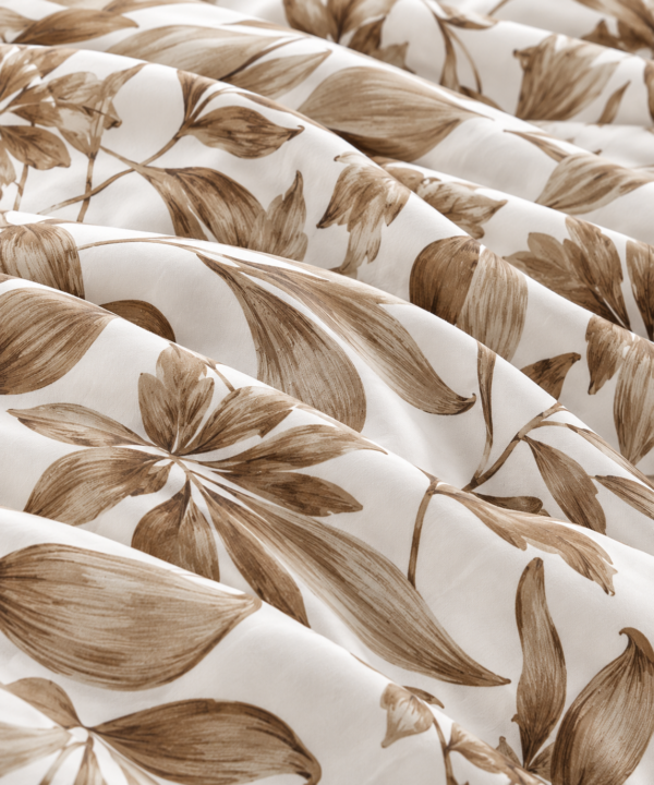 Alternative view of Lenjerie de pat Grădini Dobrogene, 6 piese, două fețe, 100% bumbac percale, maro